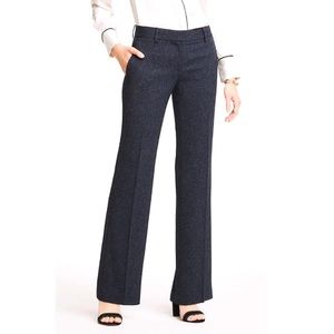Ann Taylor Speckled Twill Wool Trouser Pants